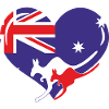 i love australia, australian heart
