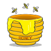 Honeypot with bees