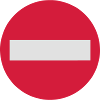 panneau sens interdit 0
