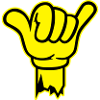 hand shaka finger