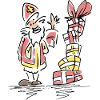 Sinterklaas met cadeaus