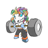 Einhorn, bodybuilder