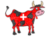Zwitserse Koe Kruis Schattig Cadeau