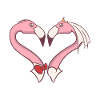 Hochzeitspaar Flamingo