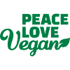 Peace love Vegan