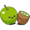 Apple Kiwi kawaii