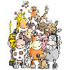 Tas géant de l'animal