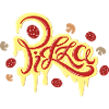 Pizza font Italian cuisine