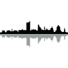 Skyline Leipzig Schatten