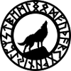 Wolf Howling Runes