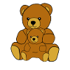 Teddy-Bär mit Kind
