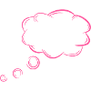 Gedankenblase Blase Gedanken Rosa