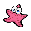 Starfish frightened