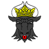 mecklenburg bull head with crown