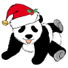 Cute Christmas Panda Bear