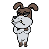 Grimmiger Wachhund Diensthund Kampfhund