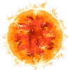 Fireball, Sun, Symbol, Summer, Space, Space