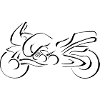 motorcycle art stylized