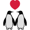 Verliebte Pinguine