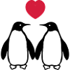 Verliebte Pinguine