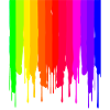 LGBTQ tropfender Regenbogen