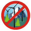 Against wind turbines