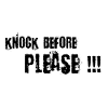 knock before please