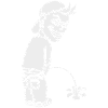 Garçon pipi (blanc)