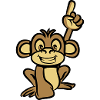 doigt drôle de singe