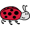 Cute sweet little ladybug