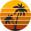 Summer sun palms