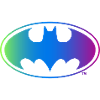 Batman Neon Logo bunt