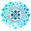 Mandala - Bleu