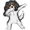 Dabbing Cavalier King Charles Spaniel Boys