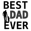 Best Dad Glitter Design