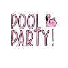 piscine party flamingo