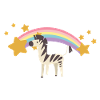 Regenbogen Zebra