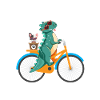 Bicycle Dinosaur Dino Gift Shirt