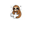 Schlafendes Faultier mit Kaffeetasse Kafee Kaffe