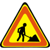 panneau travaux homme pelle 1