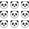 Visage de panda
