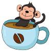 Kaffee-Äffchen