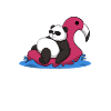 Panda Floater Chiller Chill Out
