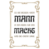 Ein Poster für die Küche