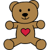 teddy bear with heart