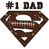 Superman Super Dad Football