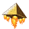 Egypt pyramid Ufo humor.