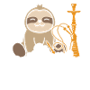 Shisha chilling sloth gift