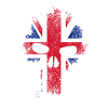 Angleterre Royaume-Uni Skull Skull Grunge