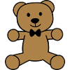 Teddybär mit Fliege